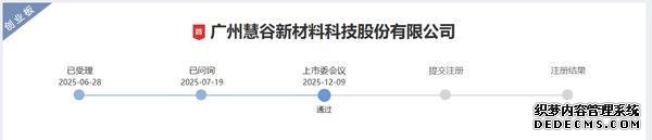 慧谷新材创业板IPO通过深交所上市委审核