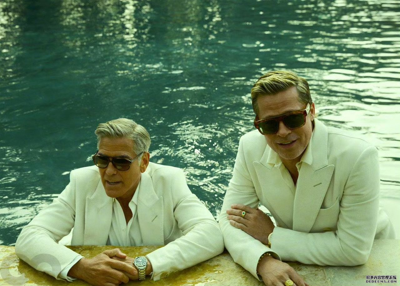 布拉德皮特和乔治克鲁尼登《GQ》杂志封面