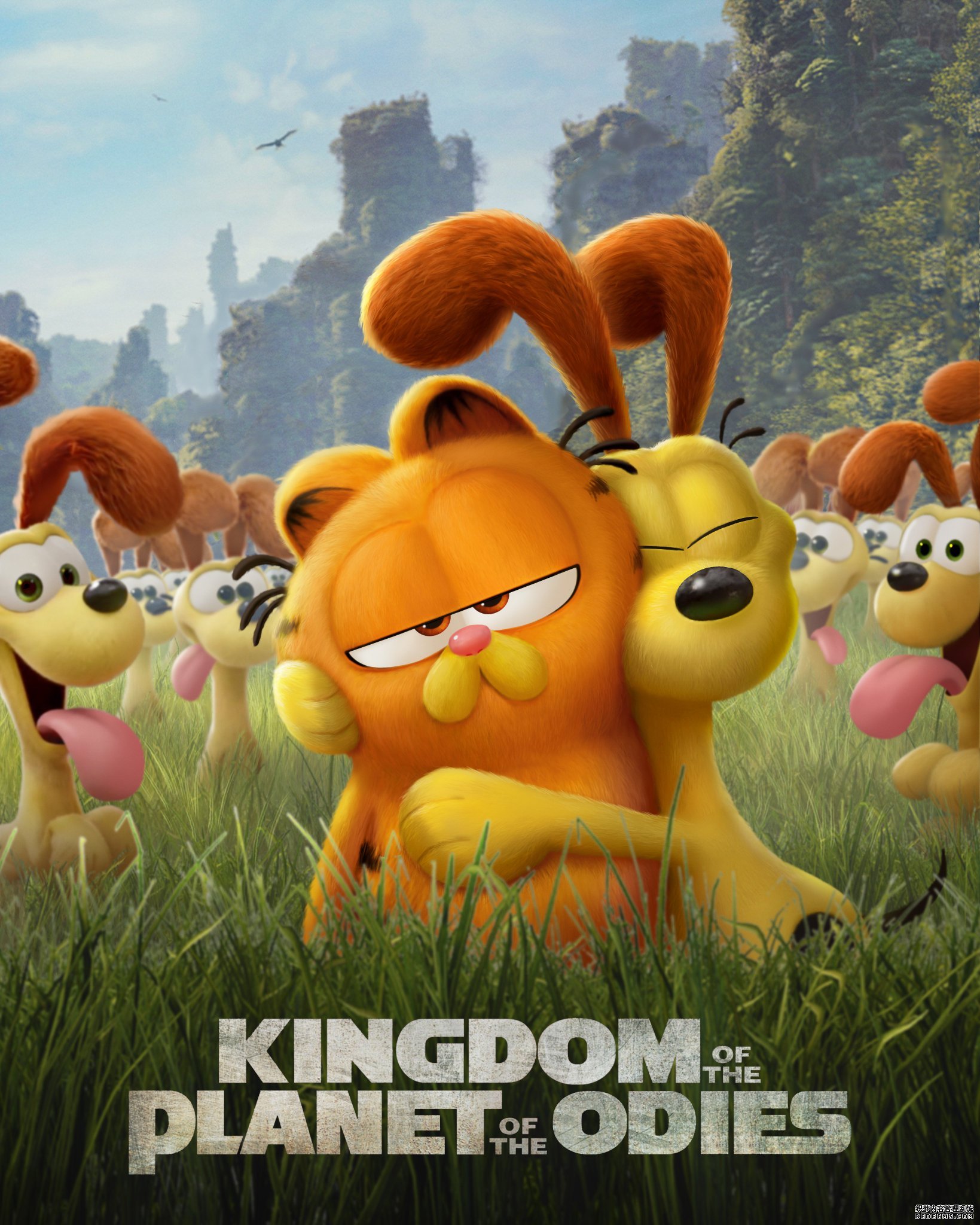 动画片《加菲猫》海报恶搞好莱坞电影