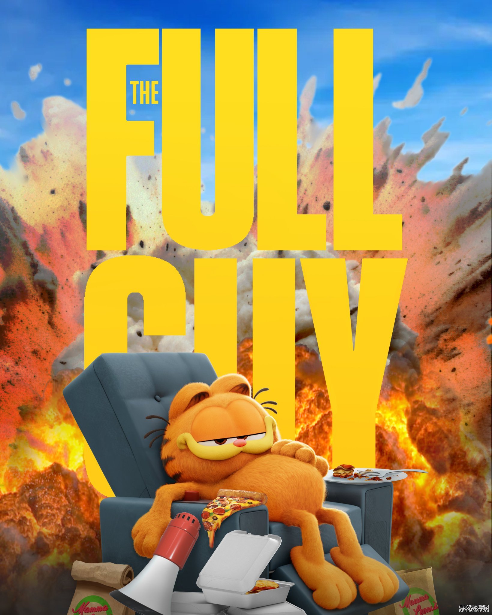 动画片《加菲猫》海报恶搞好莱坞电影