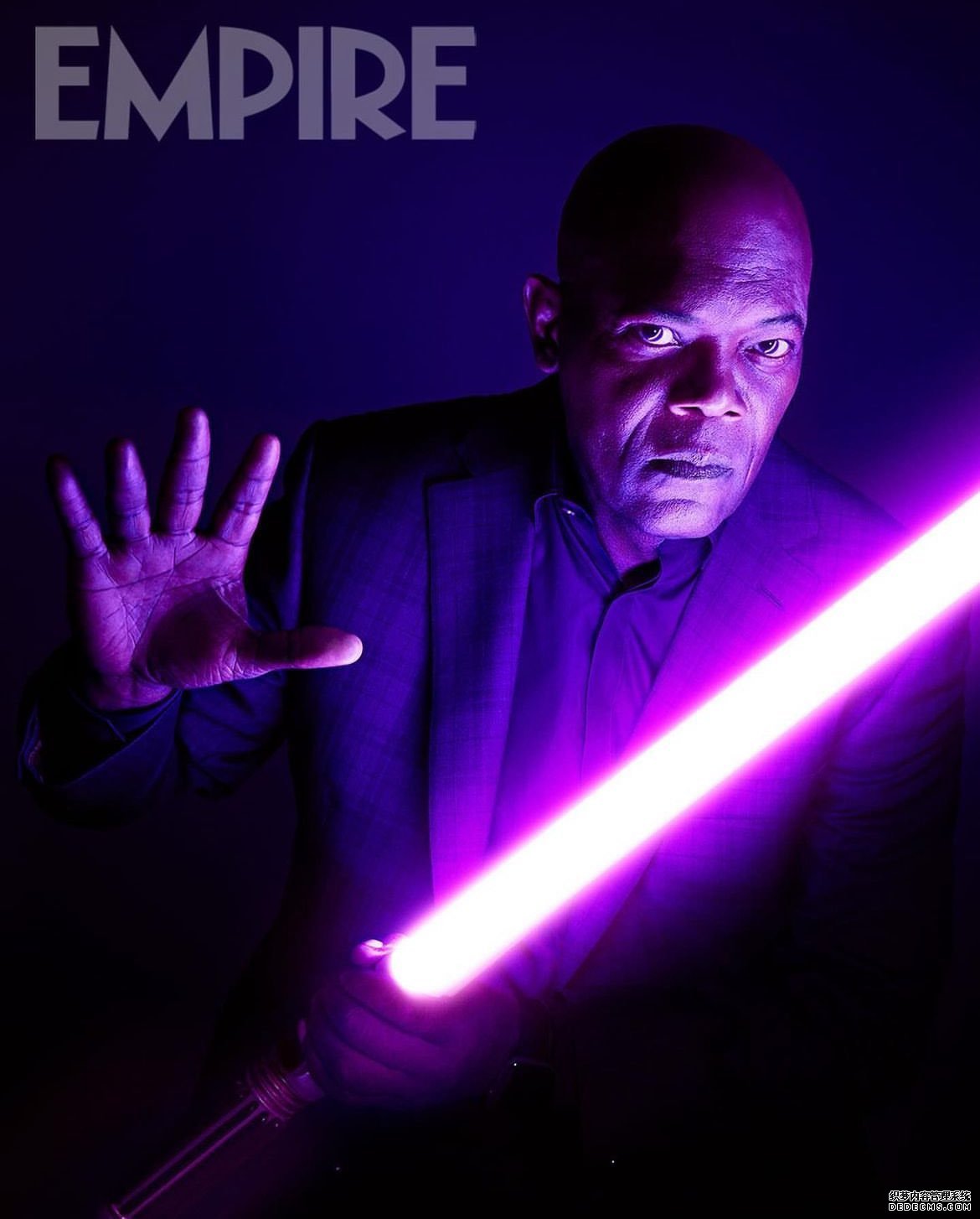 塞缪尔杰克逊“再演”温杜大师 为《帝国》杂志拍摄写真大片