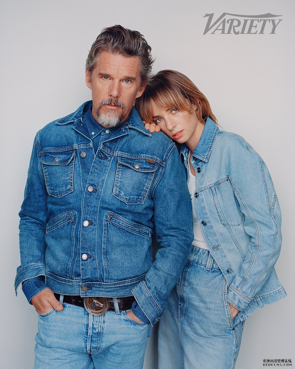 伊桑·霍克和女儿玛雅·霍克登杂志封面 ​​​